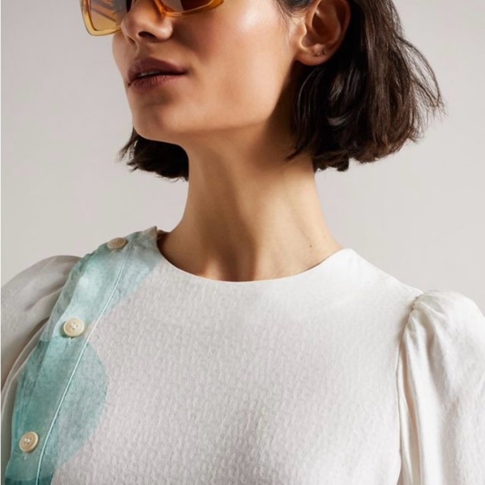 Ted Baker Yellow Sunglasses Square Frame Gradient Lenses - Picture 2 of 11